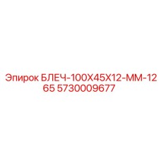 5730009677 БЛЕЧ-100X45X12-MM-1265 (Epiroc)