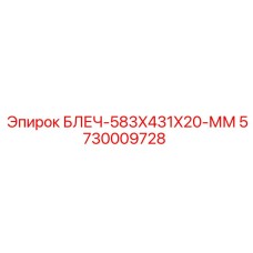 5730009728 БЛЕЧ-583X431X20-ММ Epiroc