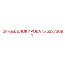 52273091 БЛОКИРОВАТЬ Epiroc