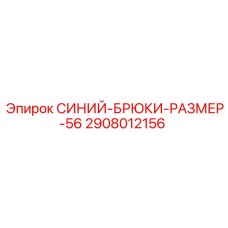 2908012156 СИНИЙ-БРЮКИ-РАЗМЕР-56 Epiroc