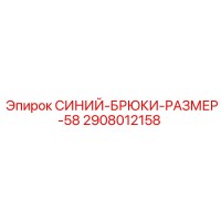 2908012158 СИНИЙ-БРЮКИ-РАЗМЕР-58 Epiroc