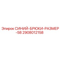 2908012158 СИНИЙ-БРЮКИ-РАЗМЕР-58 Epiroc