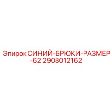 2908012162 СИНИЙ-БРЮКИ-РАЗМЕР-62 Epiroc