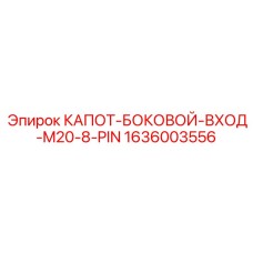1636003556 КАПОТ-БОКОВОЙ-ВХОД-M20-8-PIN Epiroc