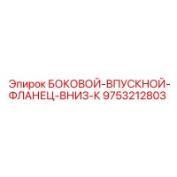 9753212803 БОКОВОЙ-ВПУСКНОЙ-ФЛАНЕЦ-ВНИЗ-К Epiroc