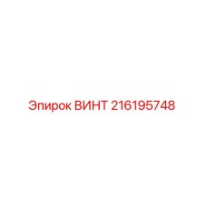 216195748 ВИНТ Epiroc
