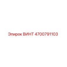 4700791103 ВИНТ Эпирок
