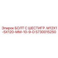 5730015250 БОЛТ С ШЕСТИГР. М12X1-5X120-ММ-10-9-D Epiroc