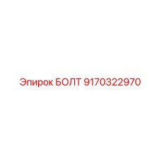 9170322970 БОЛТ Epiroc