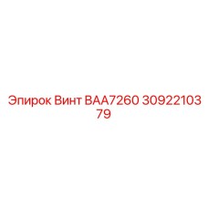 Высокопрочный винт бурового оборудования Epiroc 3092210379