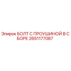 2651177087 БОЛТ С ПРОУШИНОЙ В СБОРЕ Epiroc