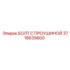 3716635600 БОЛТ С ПРОУШИНОЙ Epiroc