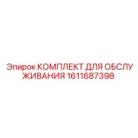 1611687398 КОМПЛЕКТ ДЛЯ ОБСЛУЖИВАНИЯ Epiroc