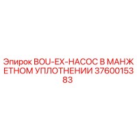 3760015383 BOU-EX-НАСОС В МАНЖЕТНОМ УПЛОТНЕНИИ Epiroc