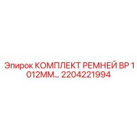 2204221994 КОМПЛЕКТ РЕМНЕЙ BP 1012MM Epiroc