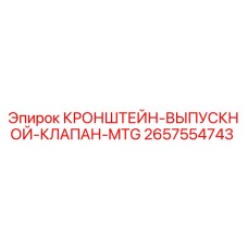 2657554743 - КРОНШТЕЙН-ВЫПУСКНОЙ-КЛАПАН-MTG - Epiroc