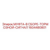 1604480801 МУФТА-В СБОРЕ-ТОРМОЗНОЙ-СИГНАЛ | Epiroc