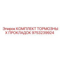 9753239924 КОМПЛЕКТ ТОРМОЗНЫХ ПРОКЛАДОК Epiroc