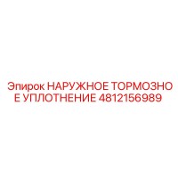 4812156989 НАРУЖНОЕ ТОРМОЗНОЕ УПЛОТНЕНИЕ Epiroc