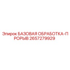 2657279929 БАЗОВАЯ ОБРАБОТКА-ПРОРЫВ Epiroc