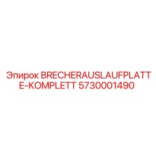 5730001490 BRECHERAUSLAUFPLATTE-KOMPLETT Epiroc
