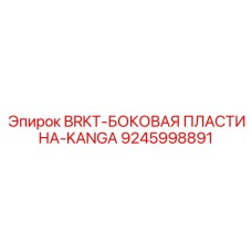 9245998891 BRKT-БОКОВАЯ ПЛАСТИНА-KANGA Epiroc
