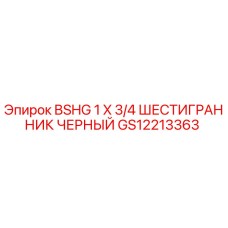 GS12213363 BSHG 1 X 3/4 ШЕСТИГРАННИК ЧЕРНЫЙ Epiroc