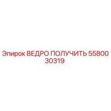 5580030319 ВЕДРО ПОЛУЧИТЬ Epiroc