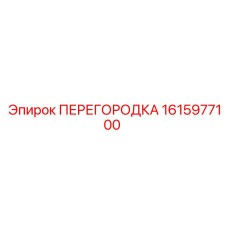 1615977100 ПЕРЕГОРОДКА Epiroc