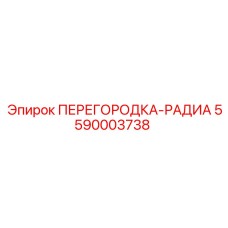 5590003738 ПЕРЕГОРОДКА-РАДИА Epiroc
