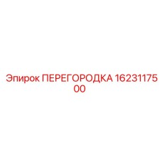 1623117500 ПЕРЕГОРОДКА Epiroc