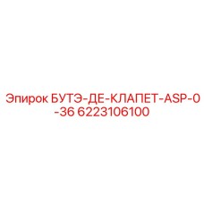 6223106100 БУТЭ-ДЕ-КЛАПЕТ-ASP-0-36 Epiroc