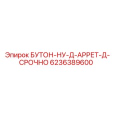 6236389600 БУТОН-НУ-Д-АРРЕТ-Д-СРОЧНО Epiroc