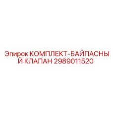 Изображение комплекта байпасного клапана Epiroc 2989011520