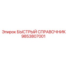 9853807001 БЫСТРЫЙ СПРАВОЧНИК Epiroc