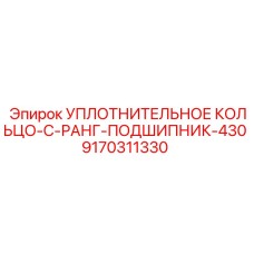 9170311330 УПЛОТНИТЕЛЬНОЕ КОЛЬЦО-C-РАНГ-ПОДШИПНИК-430 Epiroc