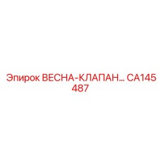 CA145487 ВЕСНА-КЛАПАН Epiroc