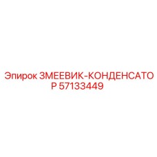 57133449 ЗМЕЕВИК-КОНДЕНСАТОР (Epiroc)