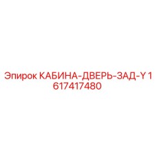 1617417480 КАБИНА-ДВЕРЬ-ЗАД-Y Epiroc