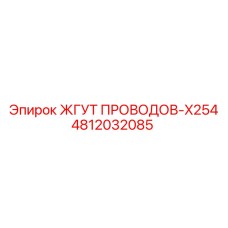 4812032085 ЖГУТ ПРОВОДОВ-X254 Epiroc