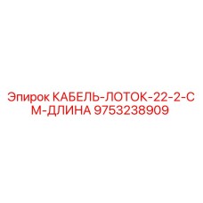 9753238909 КАБЕЛЬ-ЛОТОК-22-2-СМ-ДЛИНА Epiroc