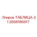 Оригинальная таблица-21 Epiroc артикул 2658186917