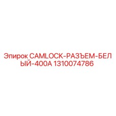1310074786 CAMLOCK-РАЗЪЕМ-БЕЛЫЙ-400A Epiroc