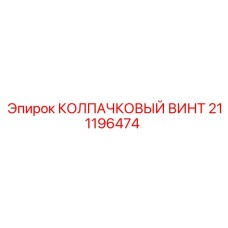 211196474 КОЛПАЧКОВЫЙ ВИНТ Эпирок