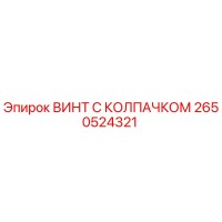 2650524321 ВИНТ С КОЛПАЧКОМ Epiroc