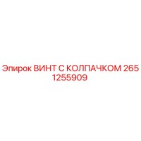 2651255909 ВИНТ С КОЛПАЧКОМ Эпирок