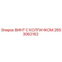 2653062162 ВИНТ С КОЛПАЧКОМ Эпирок