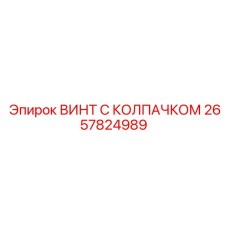 2657824989 ВИНТ С КОЛПАЧКОМ Epiroc