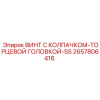 2657806416 ВИНТ С КОЛПАЧКОМ-ТОРЦЕВОЙ ГОЛОВКОЙ-SS Epiroc