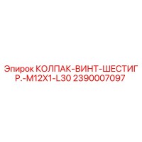 2390007097 КОЛПАК-ВИНТ-ШЕСТИГР.-M12X1-L30 Epiroc